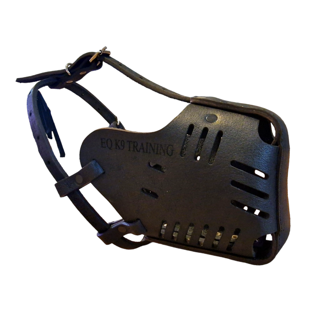 EQ K9 Leather Muzzle for Defence, Training, Police Dogs image 4