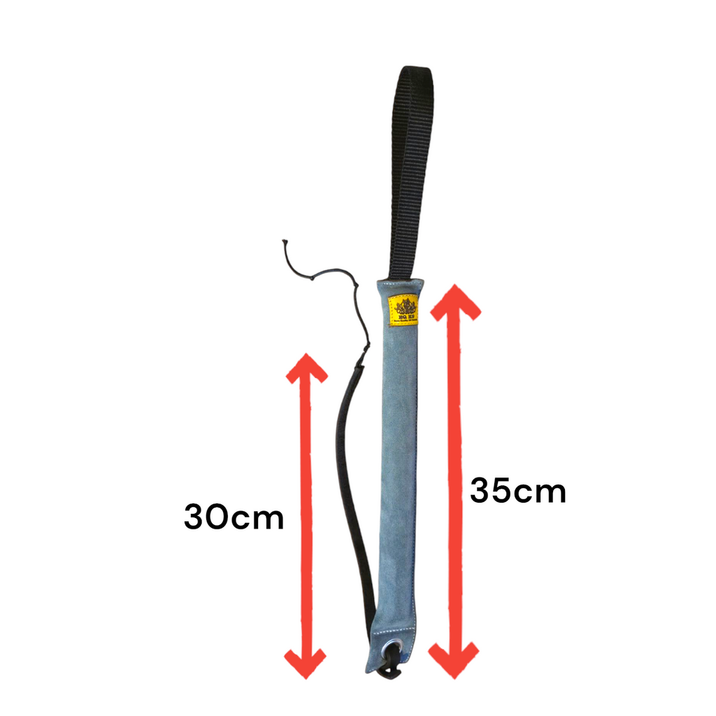 EQ K9 Leather Tug with Whip for Dog Training image 2