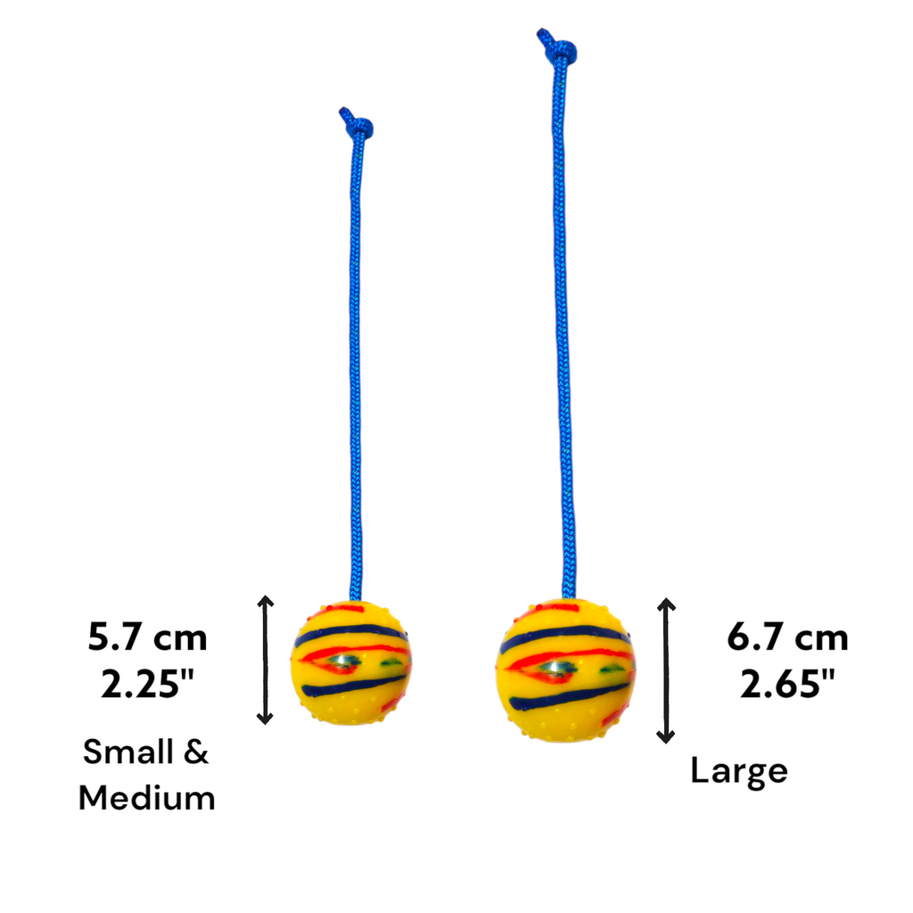 EQ K9 Dog Ball on Rope - Silicone - Dirt Resistant image 4