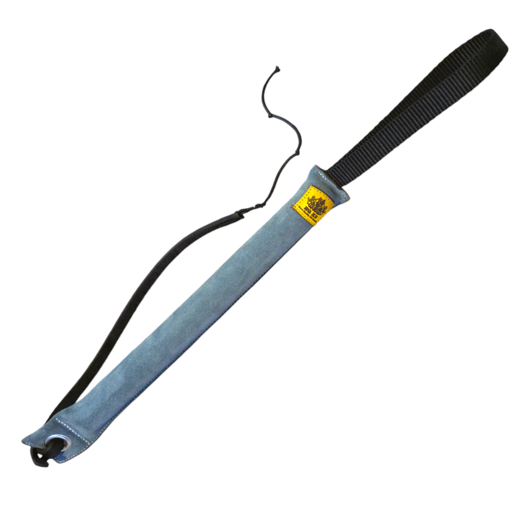 EQ K9 Leather Tug with Whip for Dog Training image 0