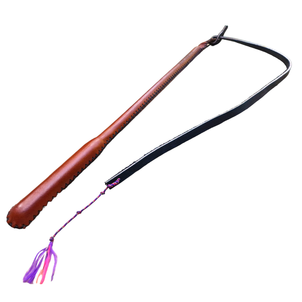 EQ K9 Agitation Whip - 55cm - Handmade Leather - For IGP-Schutzhund-Police Sport image 4
