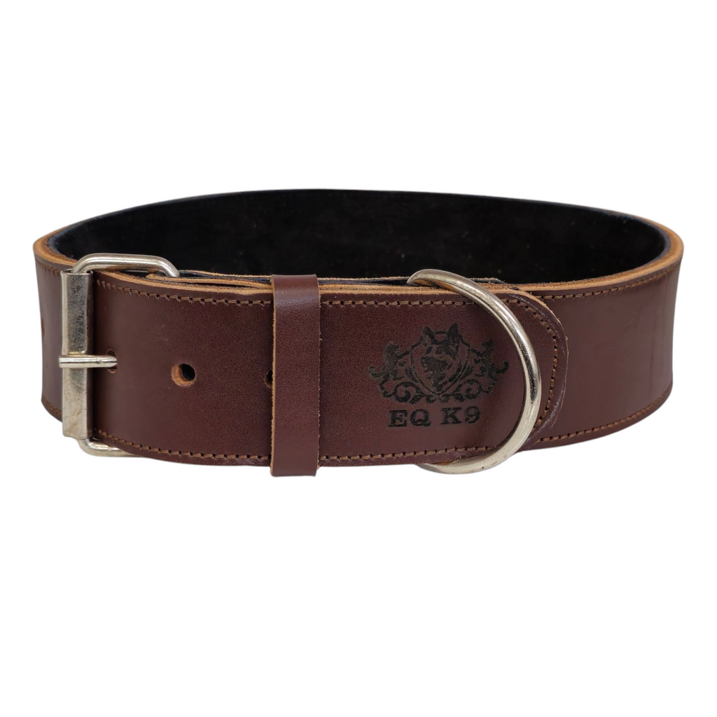 EQ K9 Premium Leather Collar – Strong, Stylish & Comfortable image 1