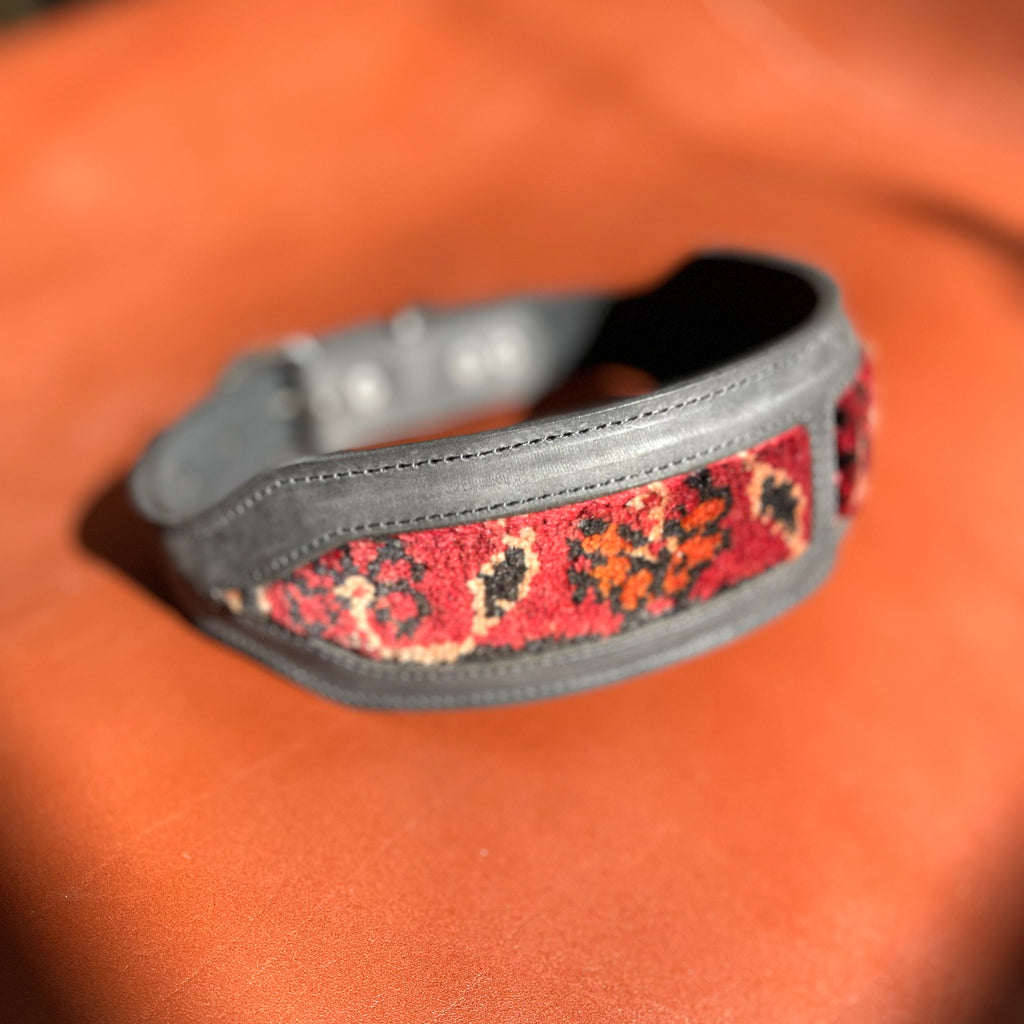 EQ K9 Imperial Collar – Handwoven Persian Rug & Leather image 0