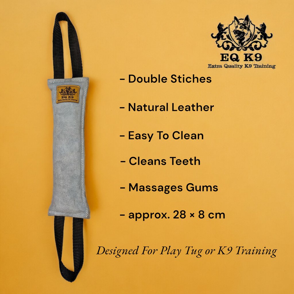 EQ K9 Leather Dog Tug with 2 Handles image 7