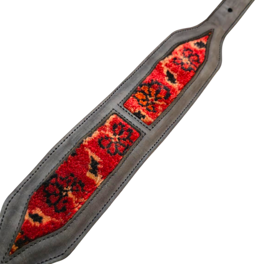 EQ K9 Imperial Collar – Handwoven Persian Rug & Leather image 6