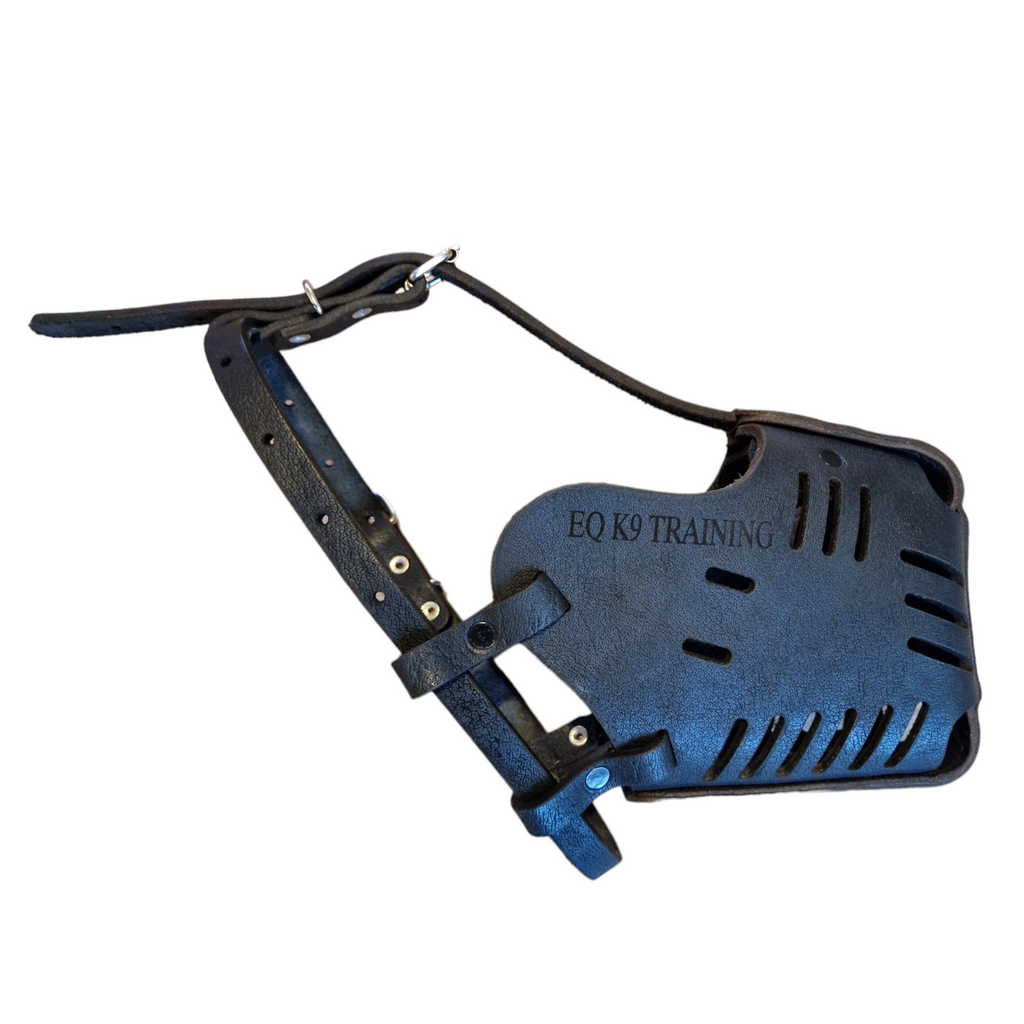 EQ K9 Leather Muzzle for Defence, Training, Police Dogs image 3