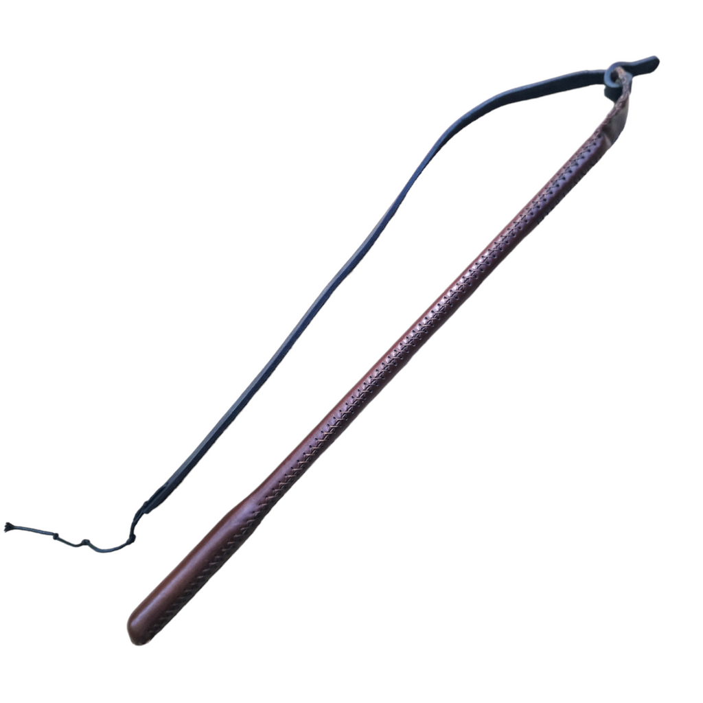 EQ K9 Agitation Whip - 55cm - Handmade Leather - For IGP-Schutzhund-Police Sport image 2