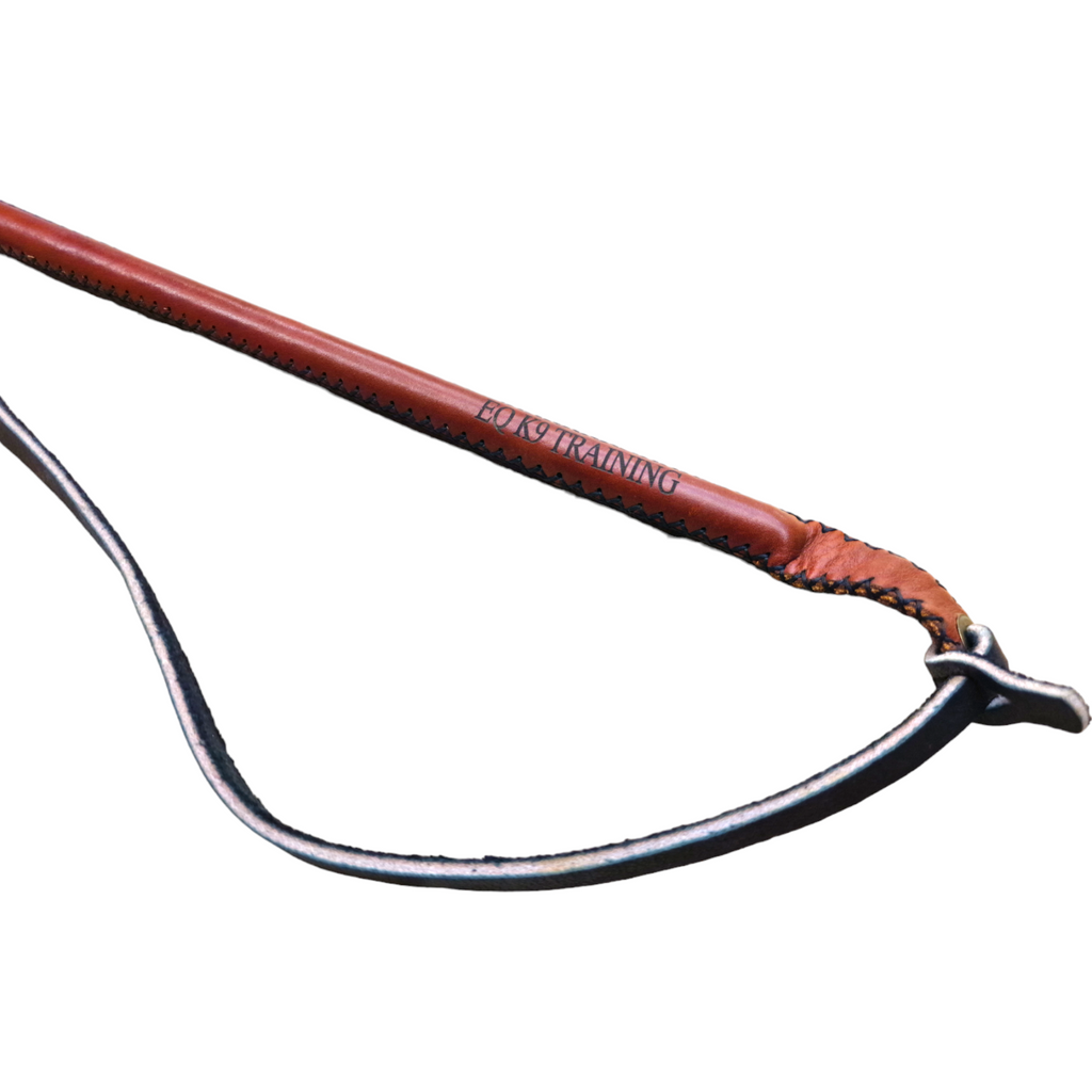 EQ K9 Agitation Whip - 55cm - Handmade Leather - For IGP-Schutzhund-Police Sport image 5